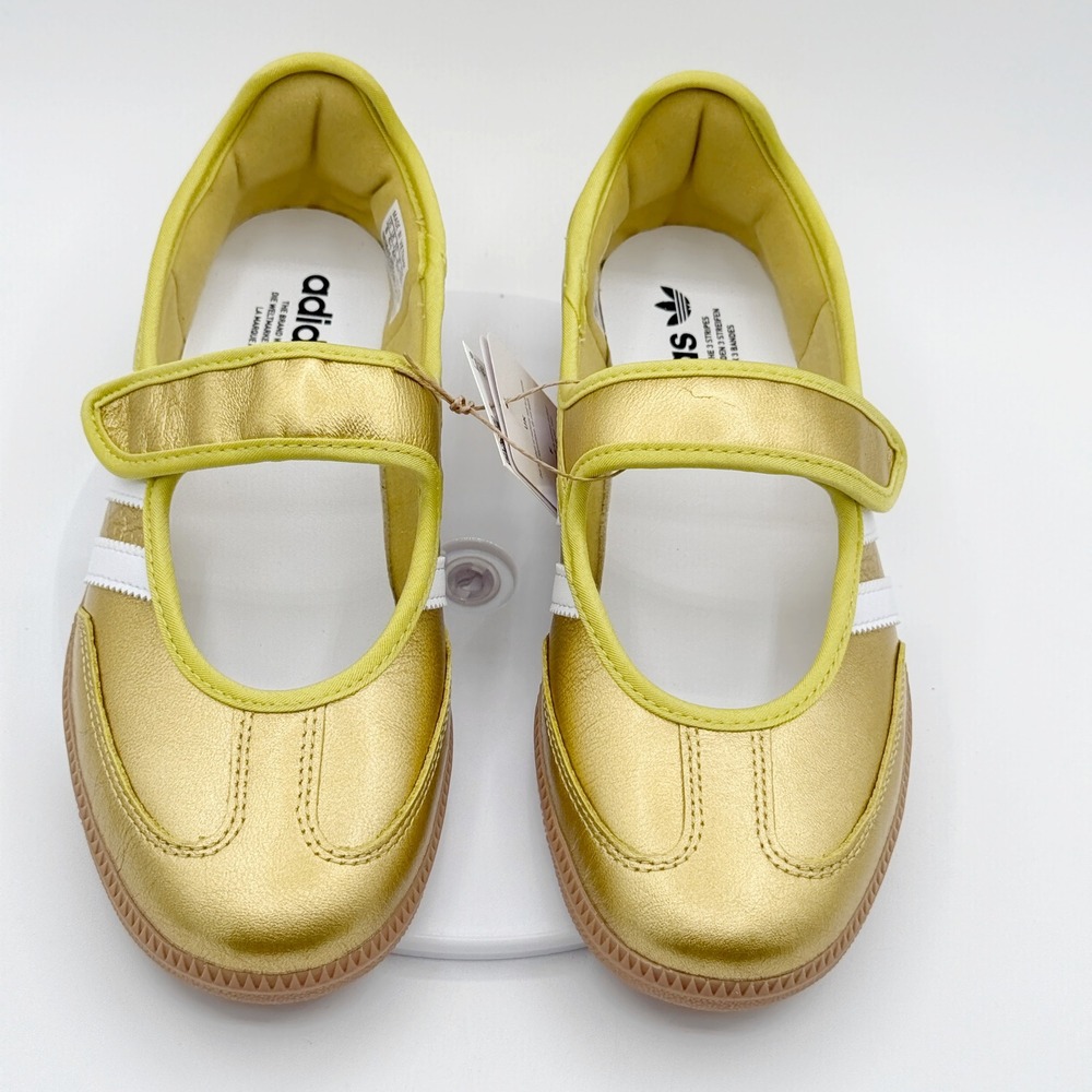 Adidas Samba Jane Womens Size 8 Gold Metallic IH6599, NEW - Picture 3 of 10